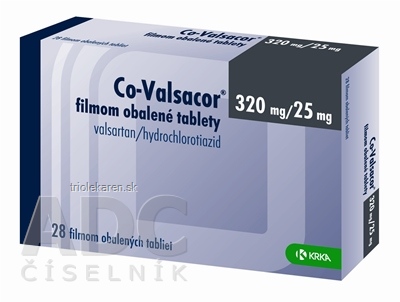 Co-Valsacor 320 mg/25 mg filmom obalené tablety tbl flm (blis.PVC/PE/PVDC/Al) 1x28 ks