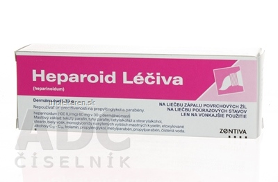 Heparoid Léčiva crm der (tuba Al) 1x30 g