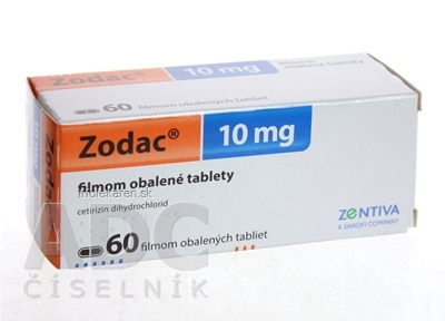 Zodac tbl flm 10 mg (blis.PVC/PVDC/Al) 1x60 ks