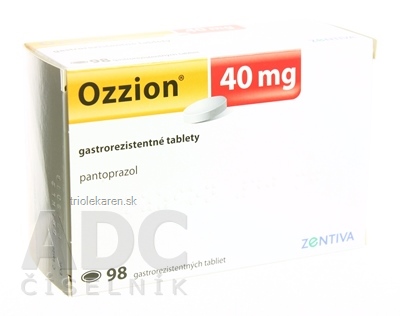 Ozzion 40 mg gastrorezistentné tablety tbl ent (blis.nylon/Al/PVC/Al) 1x98 ks