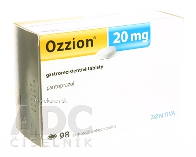 Ozzion 20 mg gastrorezistentné tablety tbl ent (blis.nylon/Al/PVC/Al) 1x98 ks