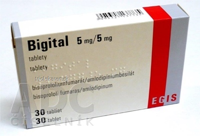 Bigital 5 mg/5 mg tbl (blis.OPA/Al/PVC/Al) 1x30 ks