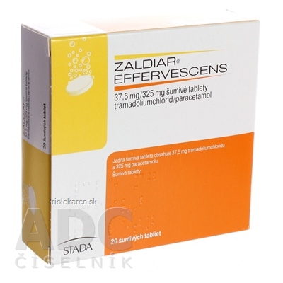 ZALDIAR EFFERVESCENS 37,5 mg/325 mg šumivé tablety tbl eff (strip PET/Al/PE) 1x20 ks