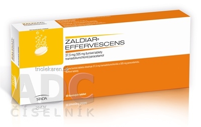 ZALDIAR EFFERVESCENS 37,5 mg/325 mg šumivé tablety tbl eff (strip PET/Al/PE) 1x50 ks