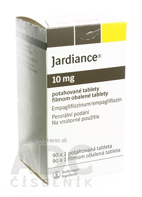 Jardiance 10 mg filmom obalené tablety tbl flm (blis.PVC/Al - perf.) 1x90 ks