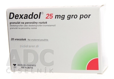 Dexadol 25 mg gro por (vre. Al/PE) 1x20 ks