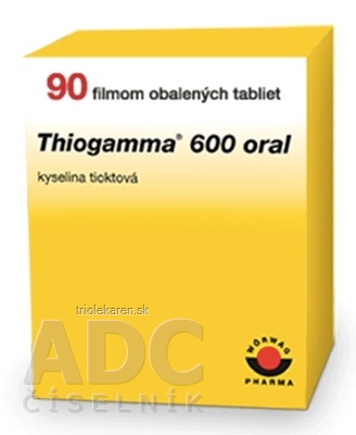 THIOGAMMA 600 ORAL tbl flm (blis.PVC/Al) 1x90 ks