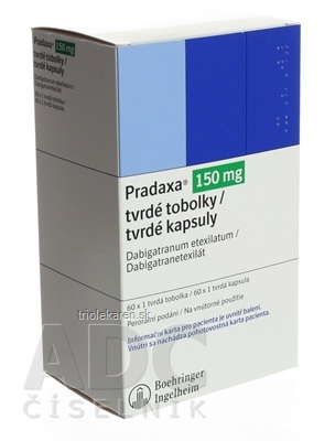 Pradaxa 150 mg tvrdé kapsuly cps dur (blis.Al/Al) 1x60 ks