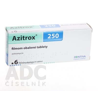 Azitrox 250 tbl flm 250 mg (blis.PVC/Al) 1x6 ks