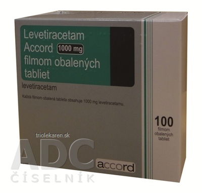 Levetiracetam Accord 1000 mg tbl flm (blis.PVC/Al) 10x10 (100 ks)