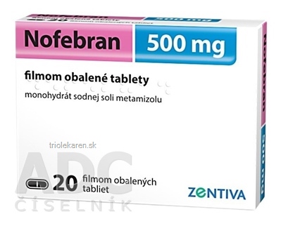 Nofebran 500 mg tbl flm (blis.PVC/Al nepriehľad.) 1x20 ks