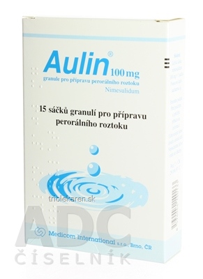 AULIN 100 mg granulát gru por (vre.papier/Al/PE) 1x15 ks