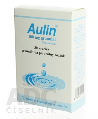 AULIN 100 mg granulát gru por (vre.papier/Al/PE) 1x30 ks