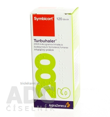 Symbicort Turbuhaler 200/6 mikrogramov/inhalácia plv inh 1x120 dávok