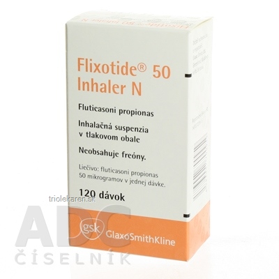 Flixotide 50 Inhaler N sus inh 50 µg (nád.tlak.Al) 1x120 dávok