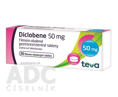 Diclobene 50 mg tbl fle (blis.Al/PVC) 1x20 ks