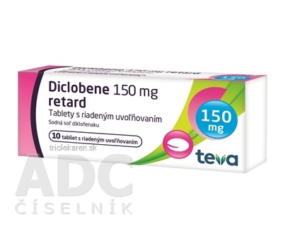 Diclobene 150 mg retard tbl mod (blis.PVC/PVDC/Al) 1x10 ks