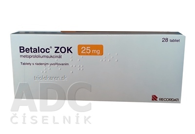 Betaloc ZOK 25 mg tbl mod 1x28 ks