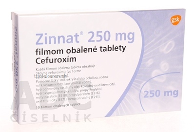 ZINNAT 250 mg tbl flm (blis.OPA/Al/PVC) 1x10 ks