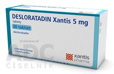 DASLODIL 5 mg (Desloratadin Xantis) tbl (blis.OPA/Al/PVC/Al) 1x30 ks