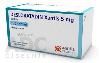 DASLODIL 5 mg (Desloratadin Xantis) tbl (blis.OPA/Al/PVC/Al) 1x100 ks