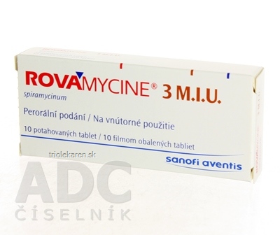 ROVAMYCINE 3 M.I.U. tbl flm 3 MIU 1x10 ks