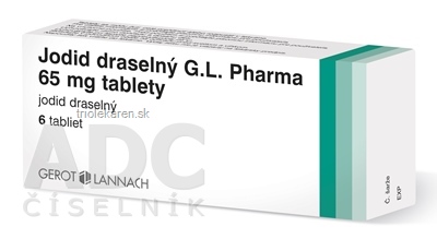 Jodid draselný G.L. Pharma 65 mg tbl (blis.PVC/PVDC/Al) 1x6 ks