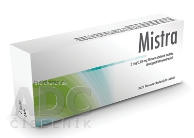 Mistra tbl flm (2 mg/0,03 mg) 3x21 ks (63 ks)