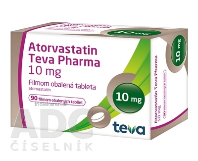 Atorvastatin Teva Pharma 10 mg tbl flm (blis.Al/Al) 1x90 ks