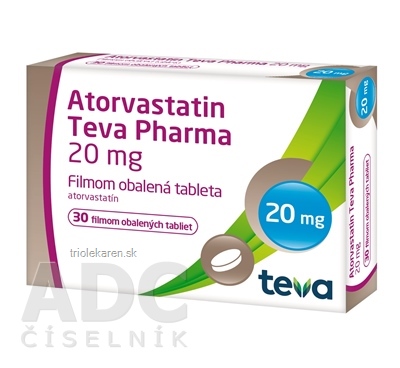 Atorvastatin Teva Pharma 20 mg tbl flm (blis.Al/Al) 1x30 ks