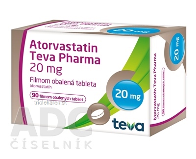 Atorvastatin Teva Pharma 20 mg tbl flm (blis.Al/Al) 1x90 ks