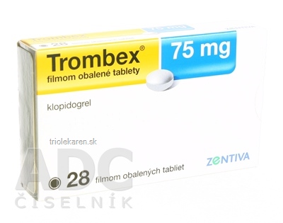 Trombex 75 mg filmom obalené tablety tbl flm (blis.) 1x28 ks