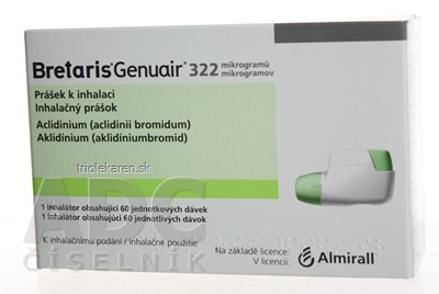 Bretaris Genuair 322 mikrogramov inhalačný prášok 375 µg/1 dávka 60 dávok