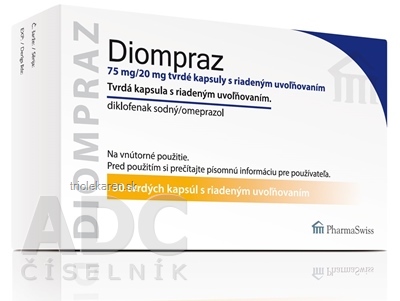 DIOMPRAZ 75 mg/20 mg tvrdé kapsuly cps mdd (blis.OPA/Al/PVC/Al) 1x30 ks