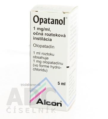 OPATANOL 1 mg/ml očná roztoková instilácia int opo (fľ.LDPE) 1x5 ml