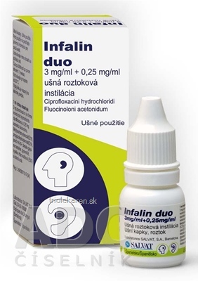 Infalin duo 3 mg/ml + 0,25 mg/ml int ots (fľ.PE s kvapkadlom) 1x10 ml