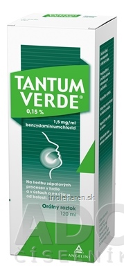 TANTUM VERDE 0,15 % sol ora (fľ.skl.) 1x120 ml