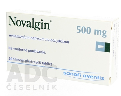 Novalgin 500 mg tbl flm 1x20 ks