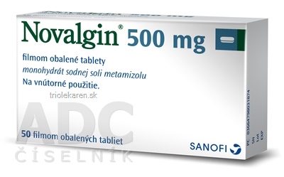 Novalgin 500 mg tbl flm 1x50 ks