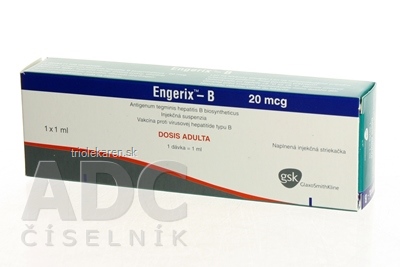 ENGERIX-B 20 µg sus inj (napl.inj.str.) 1x1 ml