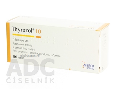 THYROZOL tbl flm 10 mg (blis.PVC/Al) 1x50 ks