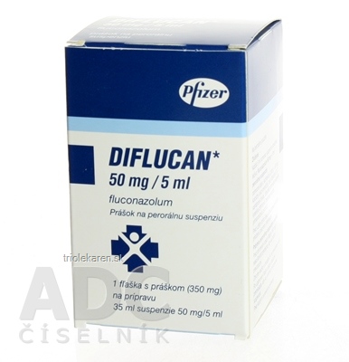 DIFLUCAN P.O.S. 10 mg/ml plu por 24,4 g (fľ.HDPE+odm.lyž. al. striek.) 1x35 ml