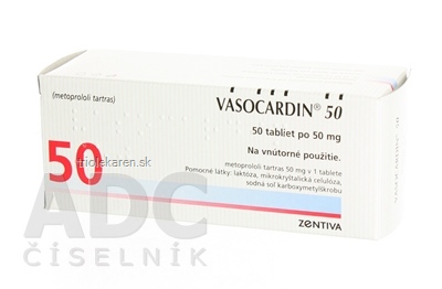 VASOCARDIN 50 tbl 50 mg (blis.PVC/Al) 5x10 ks (50 ks)