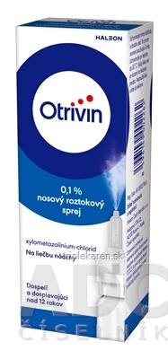 Otrivin 0,1 % aer nao, sprej (fľ.HDPE s dávkovačom) 1x10 ml