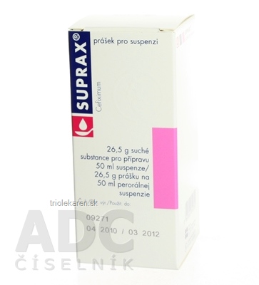 SUPRAX plv sus 1 g (fľ.skl.) 1x50 ml