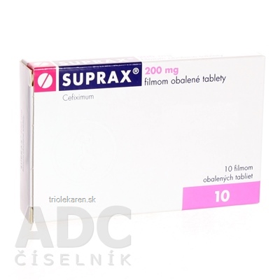 SUPRAX tbl flm 200 mg (blis.PVC/PVDC/Al) 1x10 ks