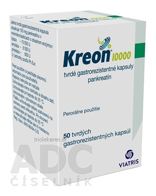 Kreon 10 000 cps end 150 mg  (fľ.HDPE) 1x50 ks