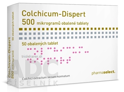 Colchicum-Dispert tbl obd 0,5 mg (blis.Al/PVC/PVDC) 1x50 ks