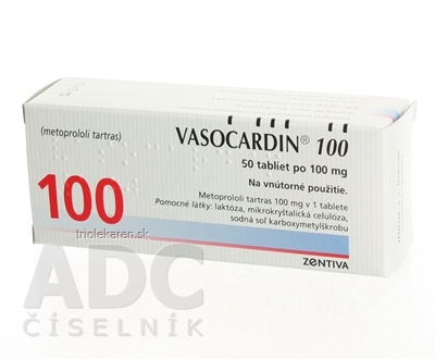 VASOCARDIN 100 tbl 100 mg (blis.PVC/Al) 5x10 ks (50 ks)