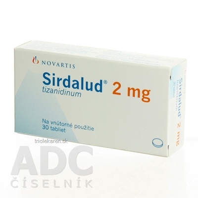 SIRDALUD 2 mg tbl (blis.PVC/PE/PVDC/Al) 1x30 ks